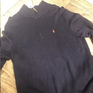 Polo Cable Zip Sweater